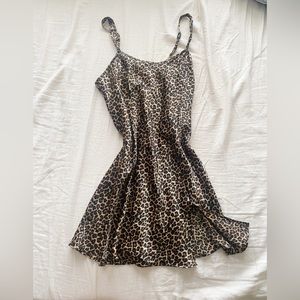 Cheetah slip dress